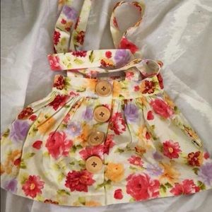 Sz 1 Lacey Lane Maya Suspender Skirt euc